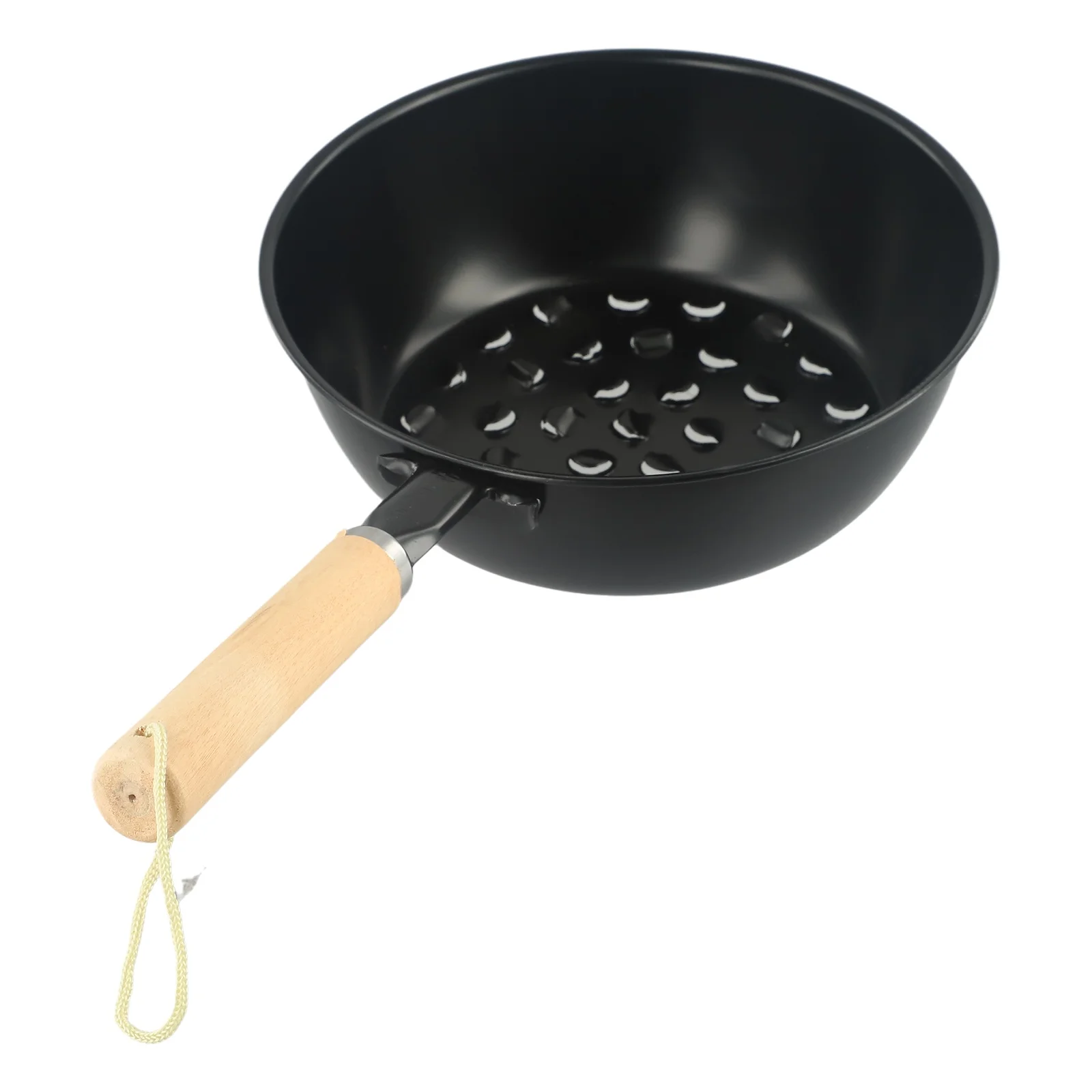 1pc Chimney Charcoal Starter Pot Barbeque BBQ Grill Wood Handle Portable Charcoal Brazier Outdoor Camping Grilling