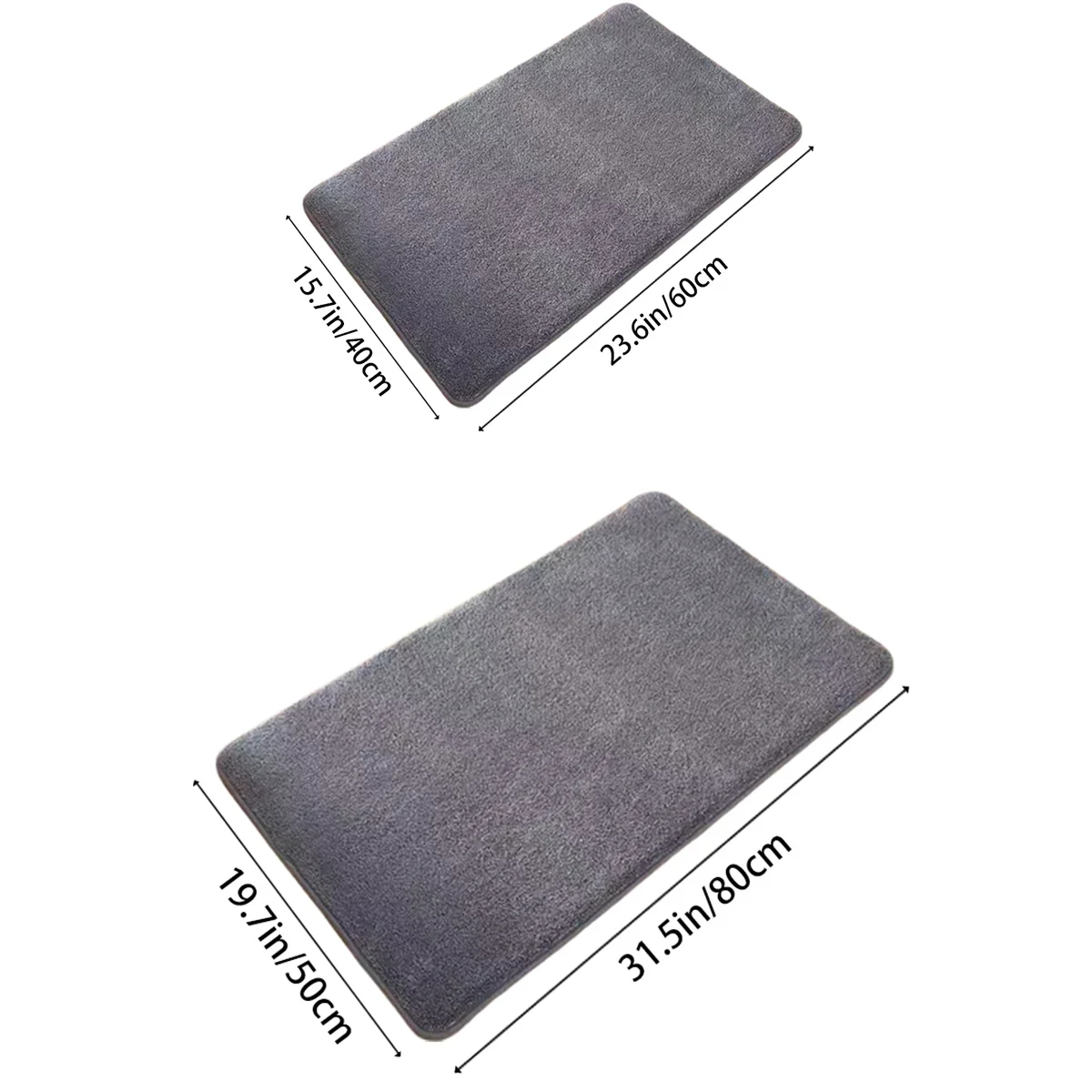 Reusable super absorbent floor mat, super absorbent bath mat, super anti slip coral velvet bathroom floor mat, door mat