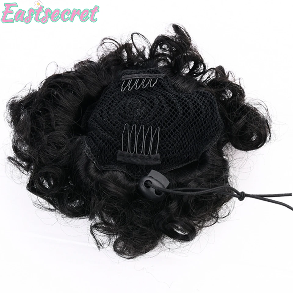 EAST Afro Puff Coulisse Coda di cavallo per ragazze Bambini Donne nere  Panini per capelli sintetici di piccole dimensioni Capelli ricci crespi  Ciambella Chignon - AliExpress, image size:960x960