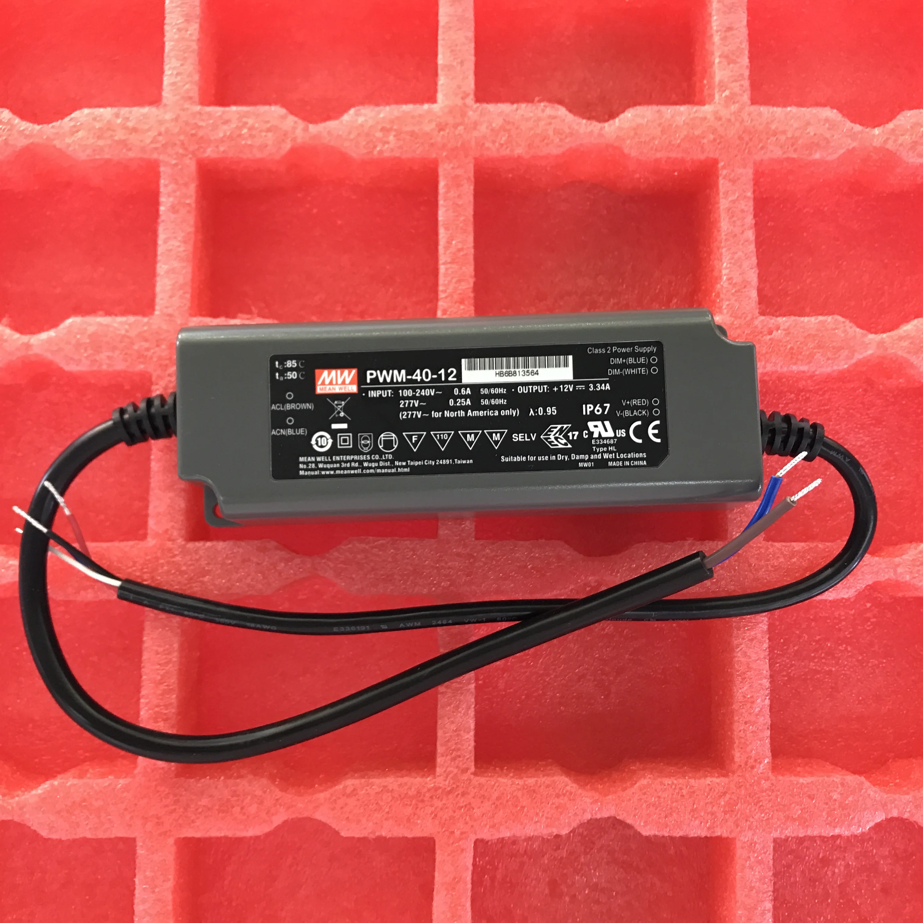 MEANWELLPWM4024SwitchingPowerSupply40WConstantVoltagePWMSignalOutputIP67