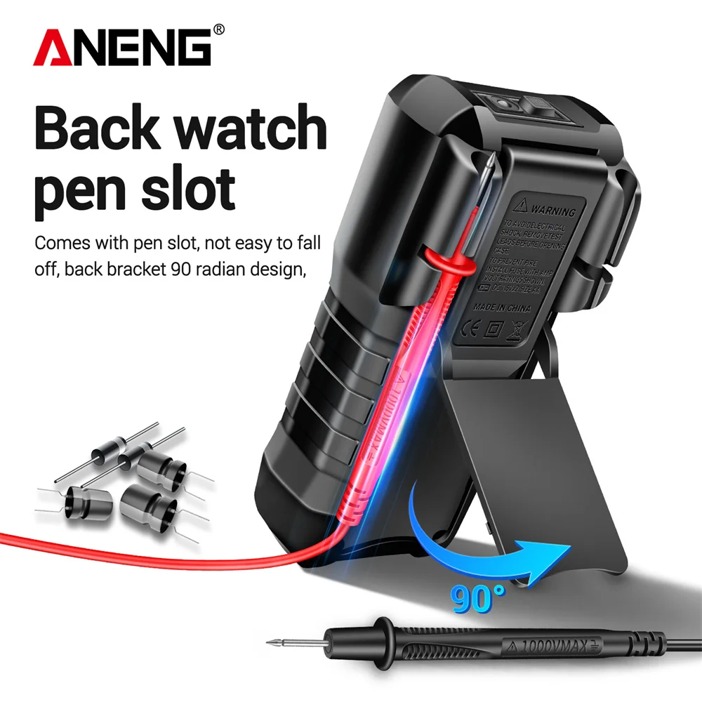 ANENG SZ302 LCD 디지털 멀티미터 AC DC 전류 전압 다이오드 주파수 멀티테스터 자동 발광 디스플레이 테스터 도구