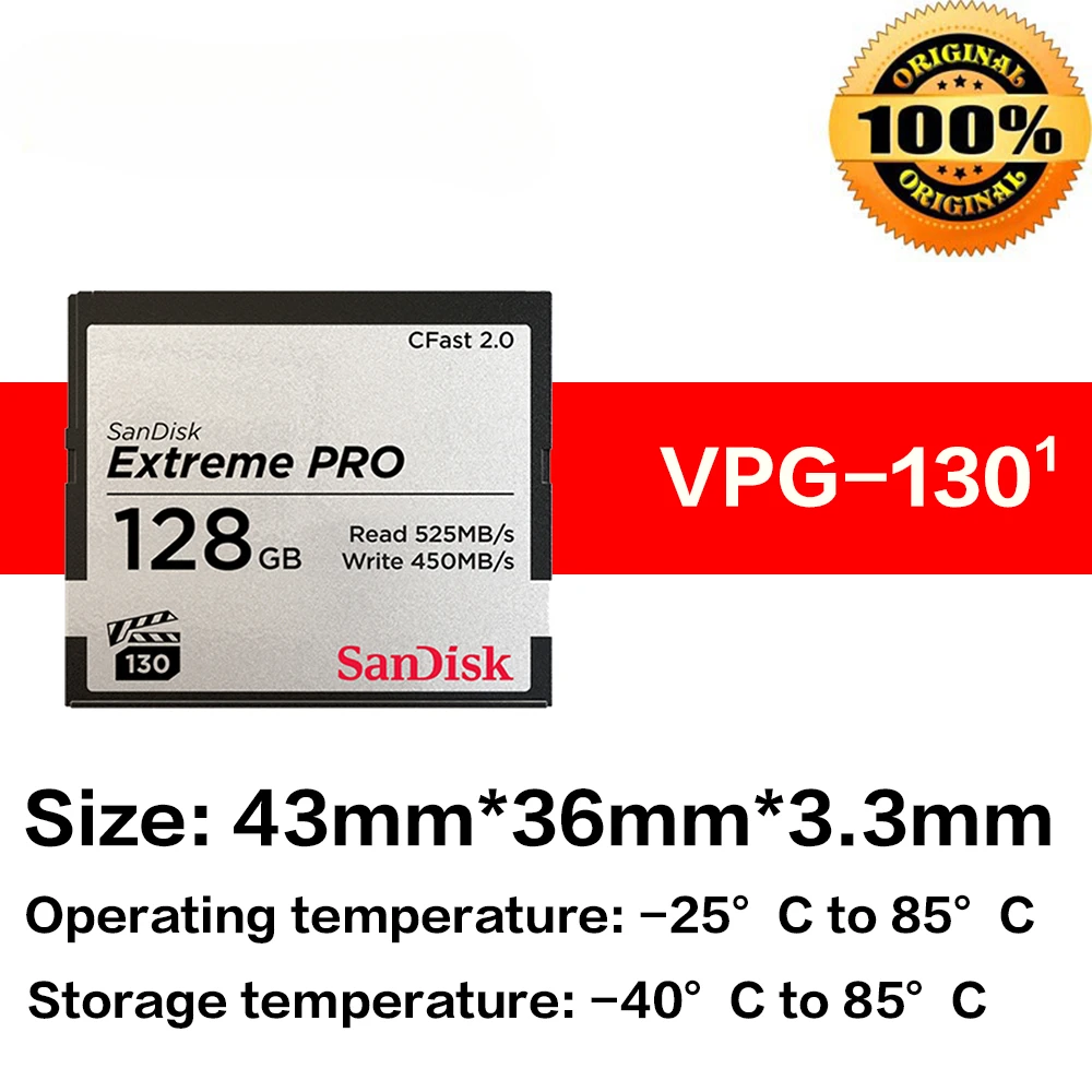 Original SanDisk CFast 2,0 Speicher Karte Compact Flash Karten 