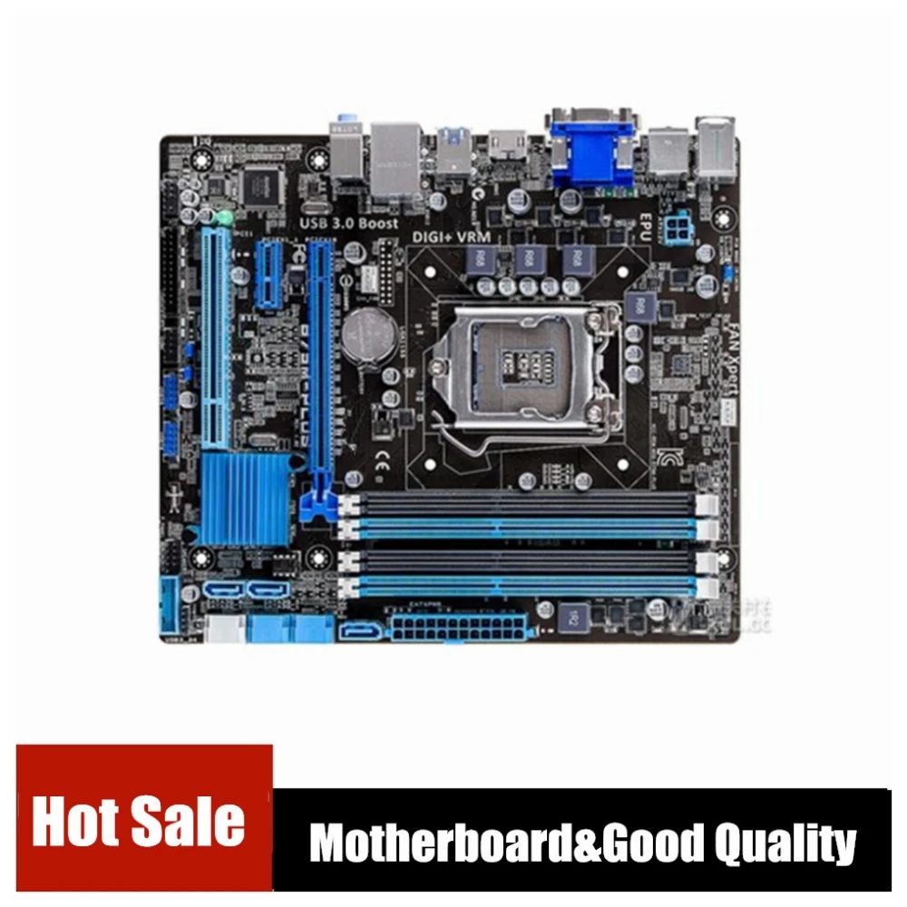 

For B75M-PLUS Desktop Motherboard B75 Socket LGA 1155 i3 i5 i7 DDR3 16G uATX UEFI BIOS Mainboard On Sale