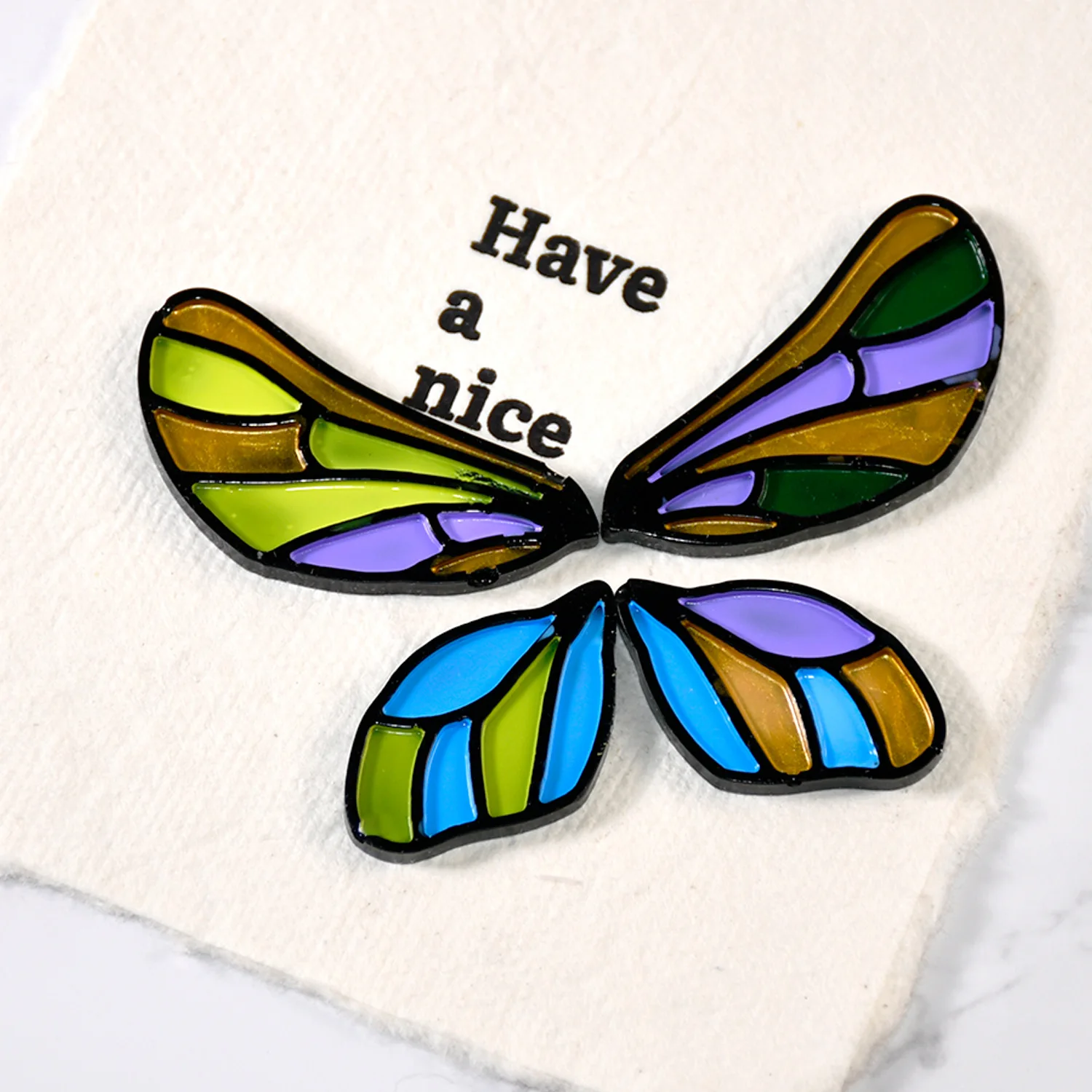 Butterfly Wings Silicone Mold for DIY Brooches, Patches, Earrings, and Pendants