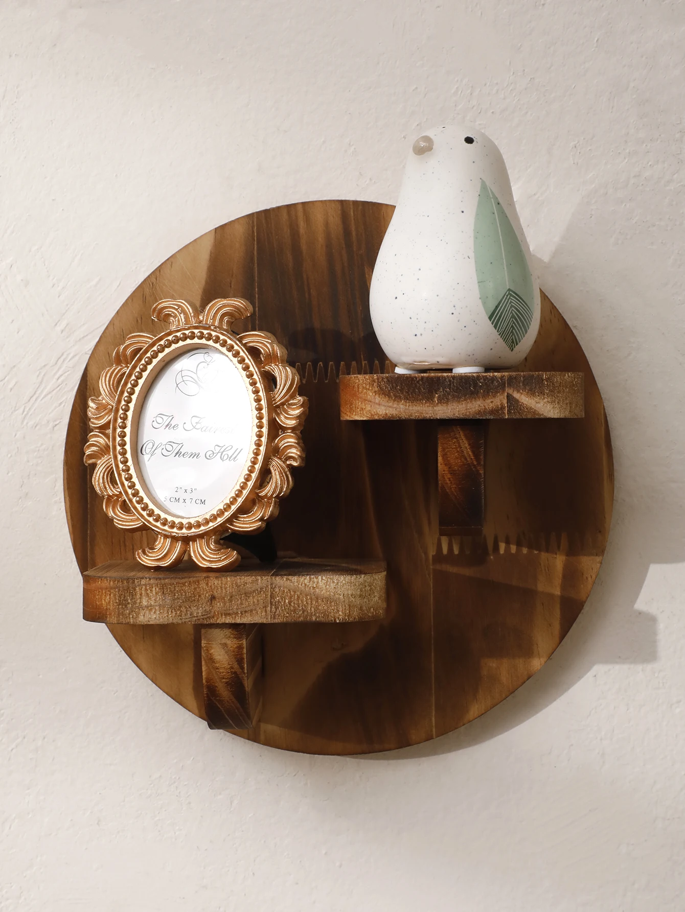 Oval Holzregal 13