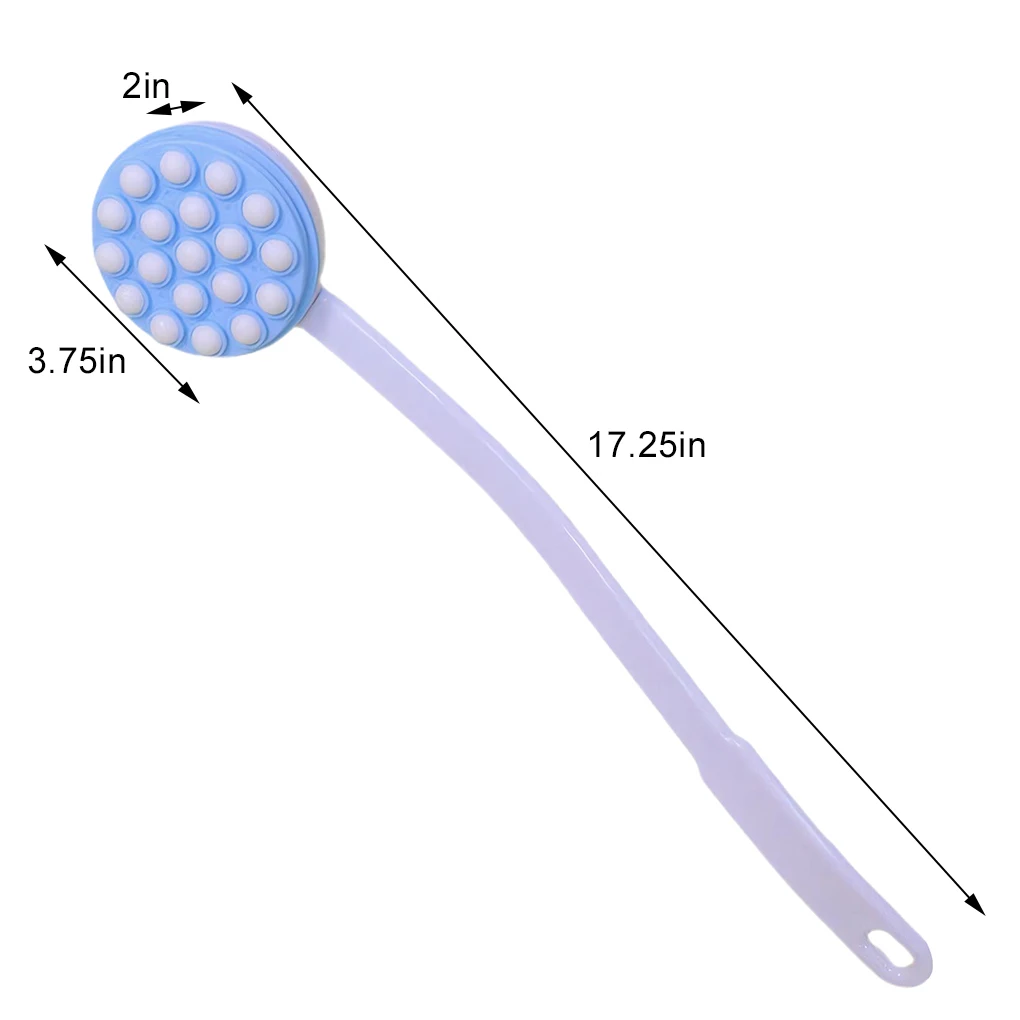 Silicone Self Tanning Back Roller With 19 Rolling Balls For Long Handle Hand-held Bath Brush 4