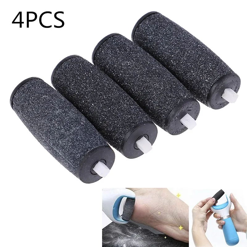 4Pcs Dull Polish Foot care tool Heads Hard Skin Remover Refills Replacement Rollers For Scholls File Feet care Tool butt pipe welding tools rollers hdpe welder pipe bending tool