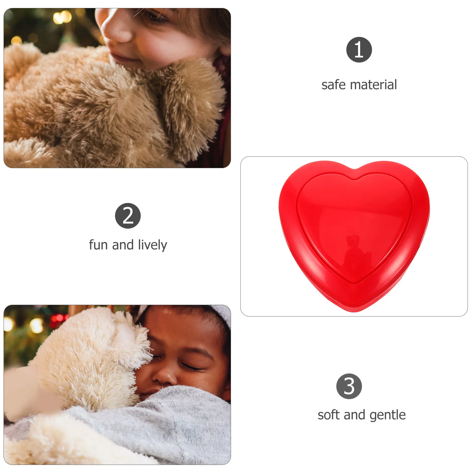 Heartbeat Toy Kids Stuffed Animal Simulator Operated Sound Maker 3