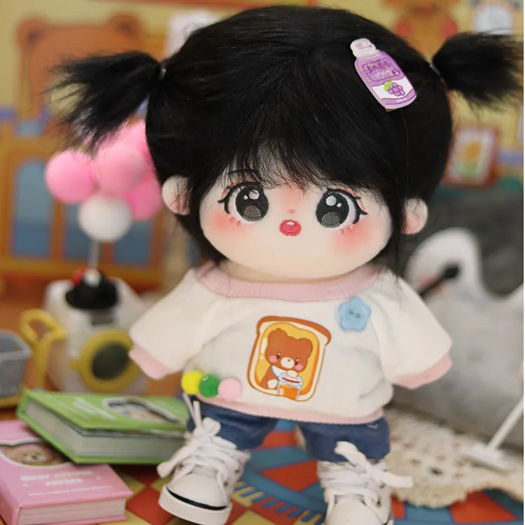 

Cotton Doll Clothes 20cm Bear Sweatshirt Top Pants Set Doll Accessories