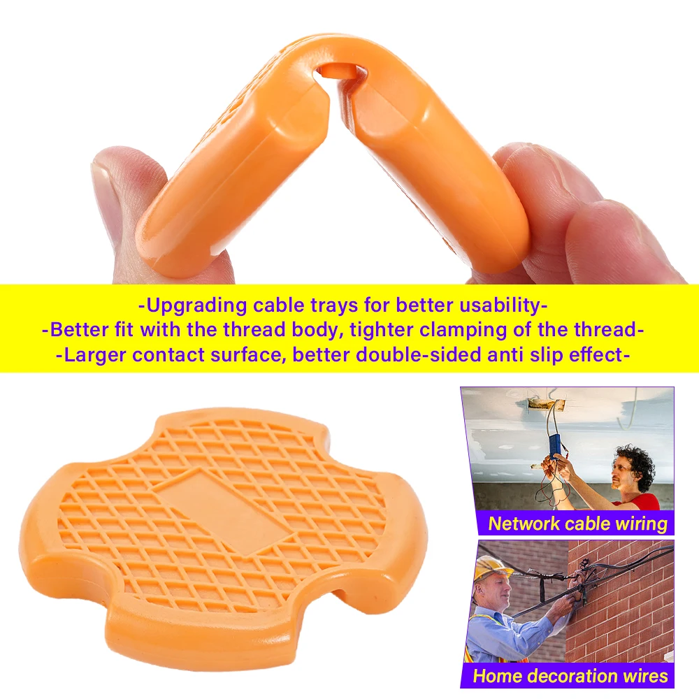 Cable Puller 3-6mm Electrician Threading Aid Non-slip Auxiliary Device Wire Puller Fish Tape Leader Cable Rod Push Pull Tool