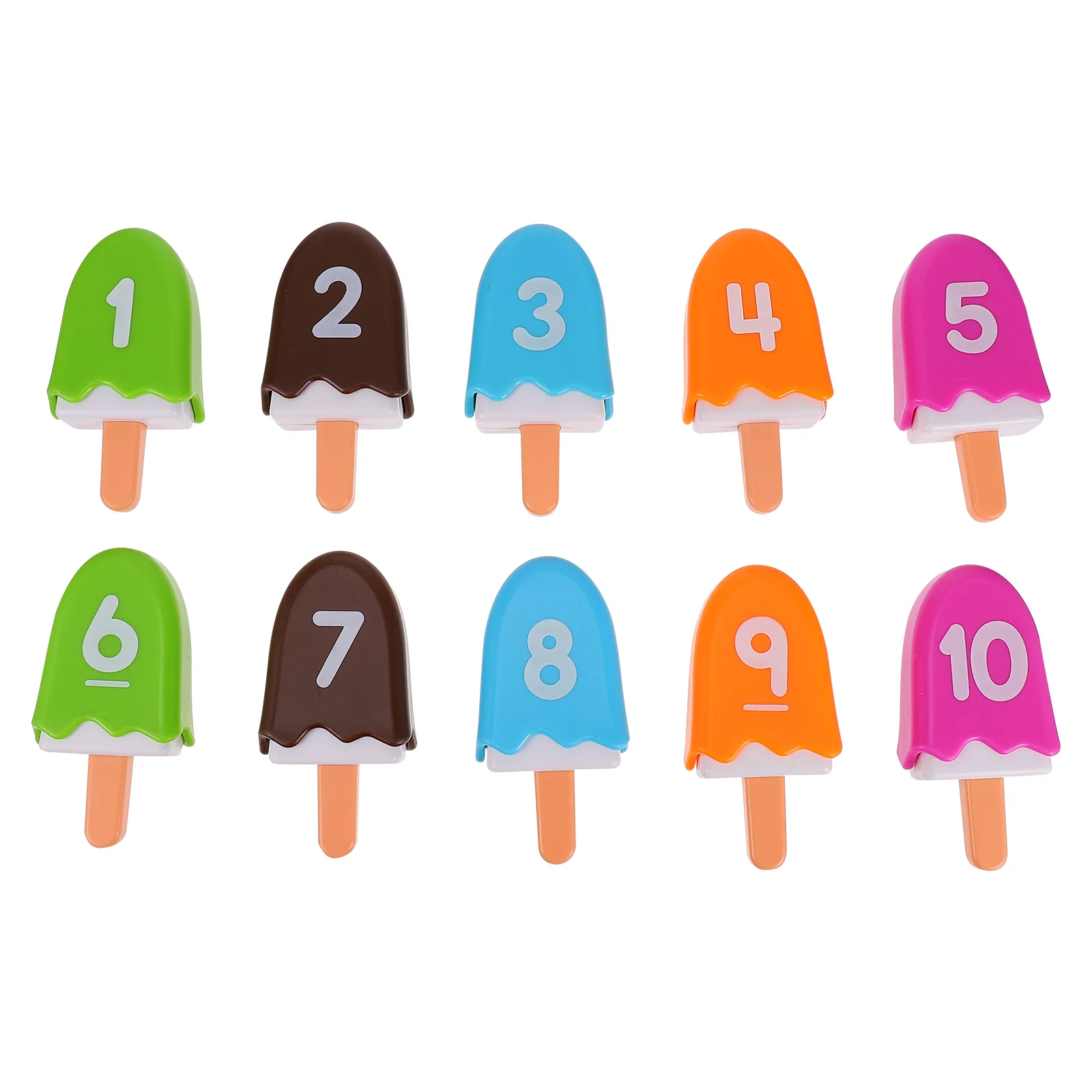 

Number Recognition Tool Matching Toys Kids Playset Learning with Pretend Ice Cream Games