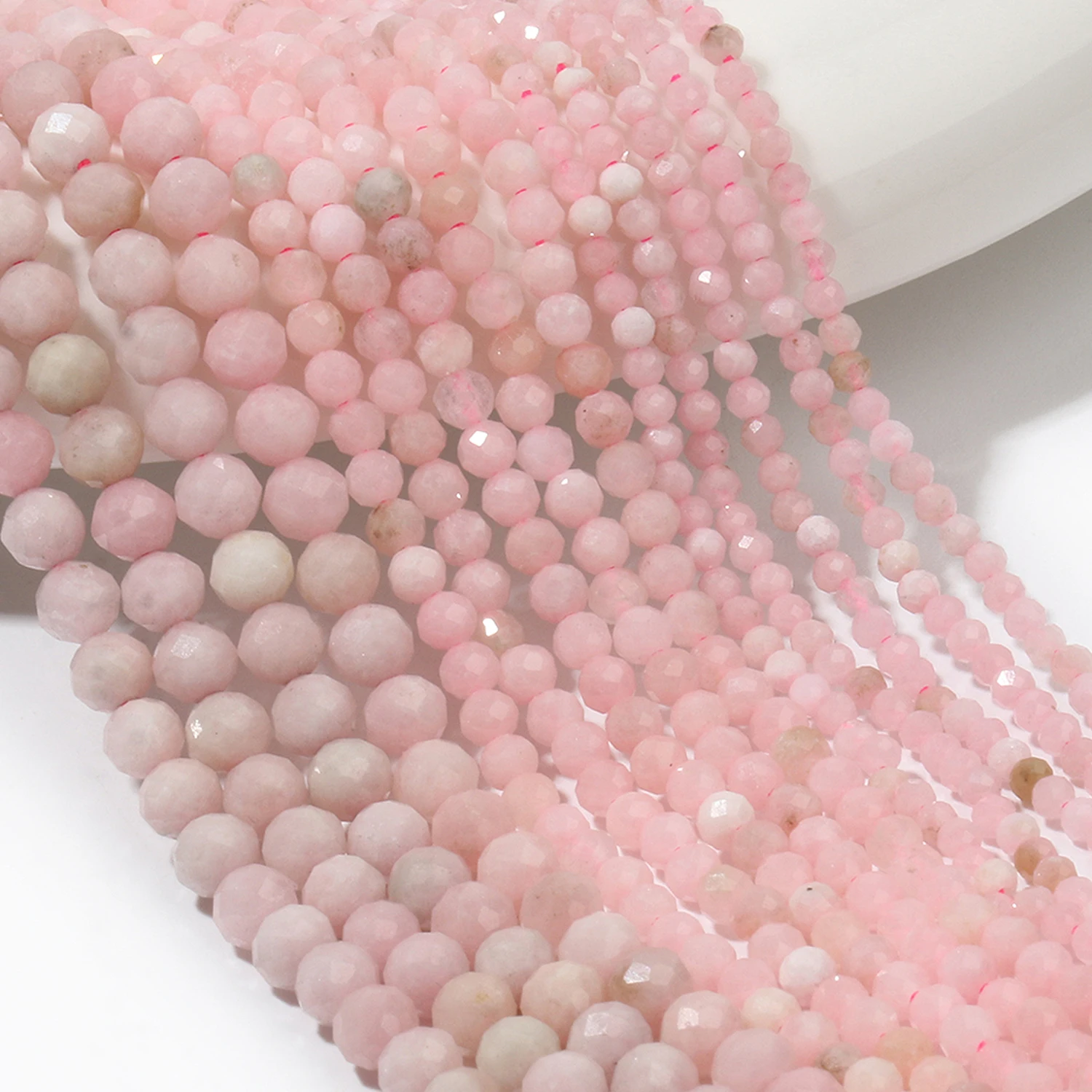 6mm Natural Pink Opal Round Beads - 15" Strand For Jewelry Making, Semi-Precious Gemstone Beads - View #4