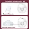 Duckbill Valves and Diaphragm Compatible with Momcozy M5 Breast Pump, Breast Pump Replacement for Momcozy M5 Breast Pump 2