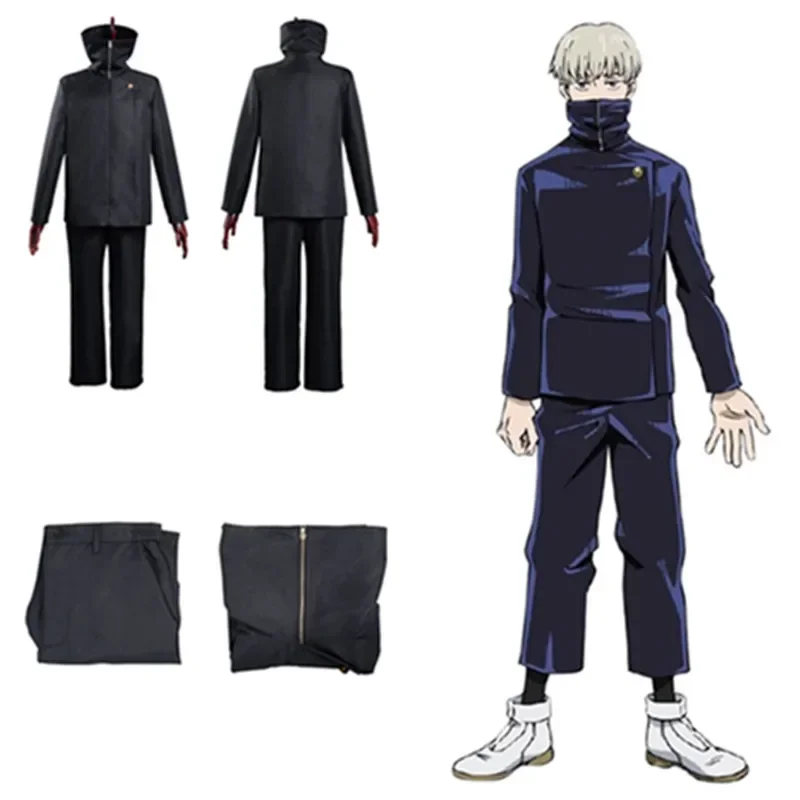 

Jujutsu Kaisen Toge Inumaki Cosplay Costume Adult Fantasy Anime School Uniform Coat Pants Outfits Halloween Carnival Party Suit