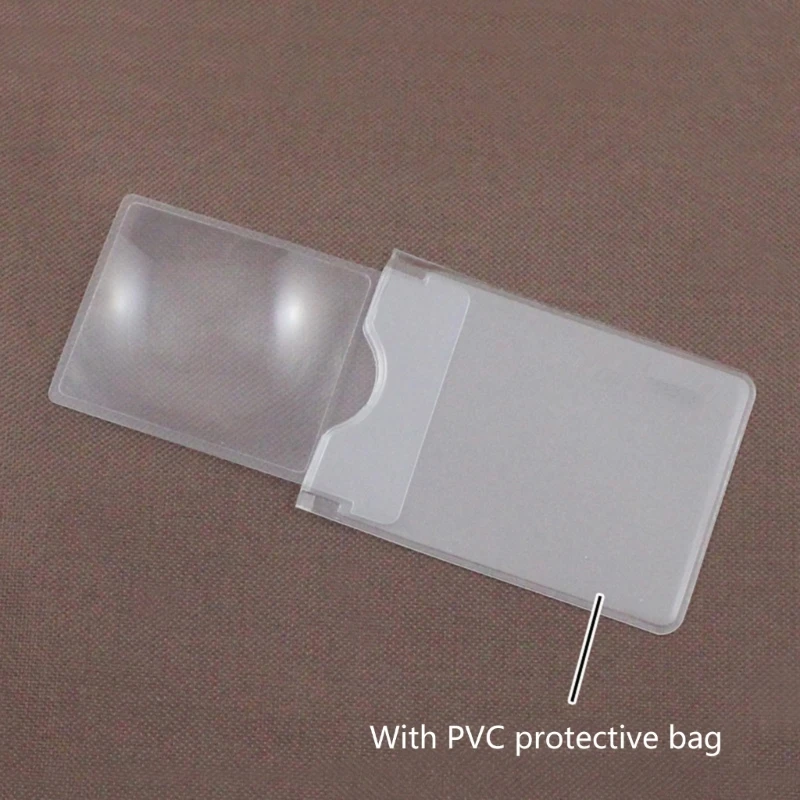 Credit Card Magnifier 3X Magnifying Fresnel Lens 2.5''x 3.5''