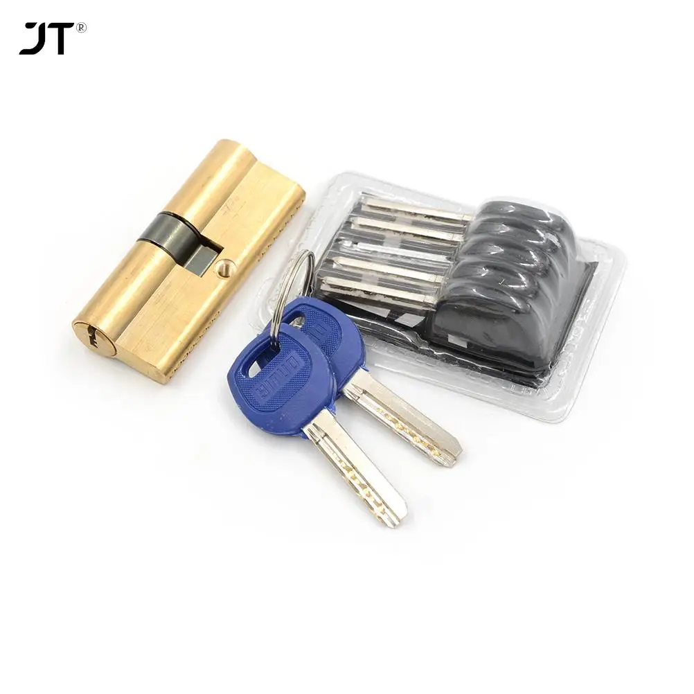 75MM 37.5/37.5 Brass Key Cylinder Door Lock Barrel High Security Anti Snap Lock door lock cylinder