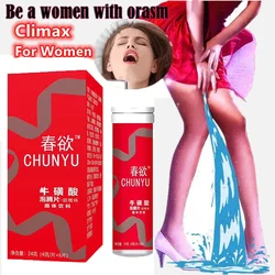 Female Orgasm Enhancement Taurine Effervescent Tablets Solid Beverage Women,Pleasure Aphrodisiac Exciter for Women Lubricant