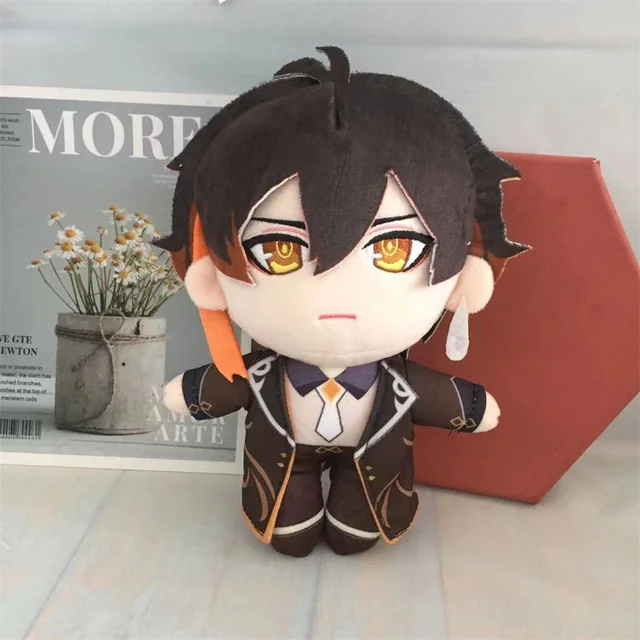 Anime Genshin Impact Plush Doll Toy Morax Zhong Li Xiao Hu Tao Ayato Game Cute Soft Stuffed Pillow Kids Gift 20cm 5