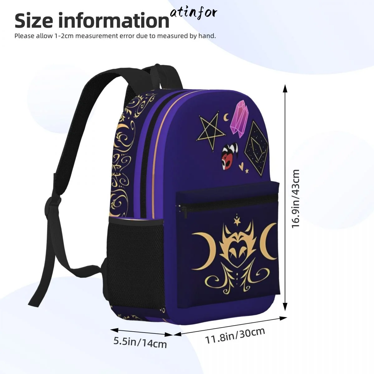 atinfor Helluva Boss Printing Women Backpack Female Laptop Student Bookbag School Bag for Teenage Girl Bagpack 4