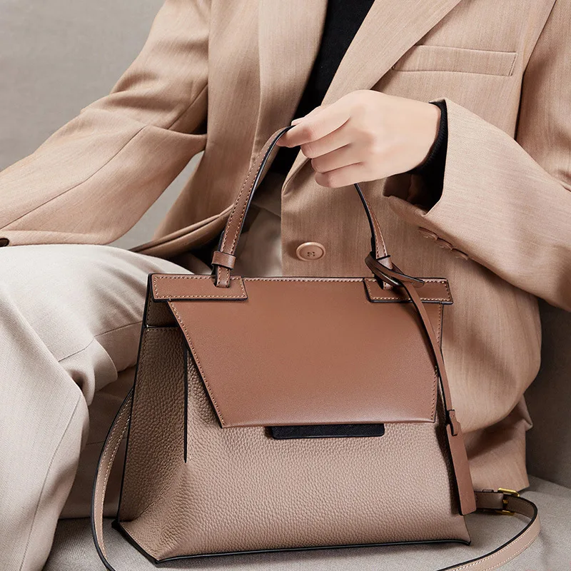 New 2023 Women Head Genuine Leather Shoulder Messenger Cross Body Luxury Designer Handbags For Women