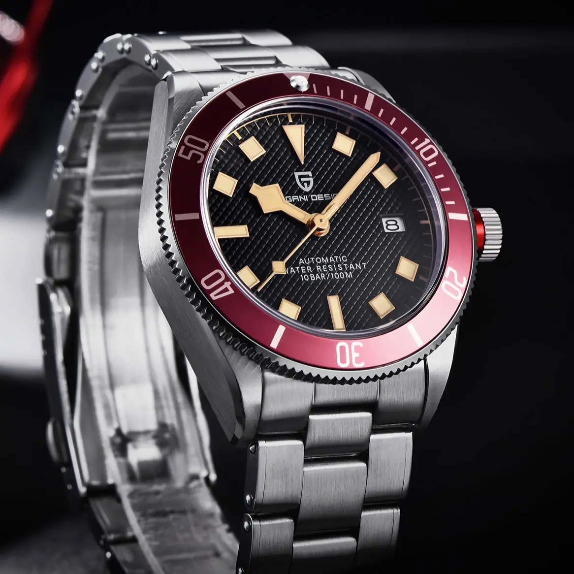 Mechanical Watch PAGANI DESIGN BB58 Men Retro Automatic NH35A 100M Waterproof