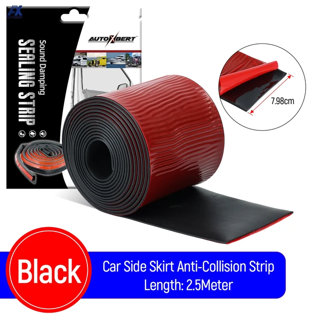 2.5meters Universal Car Door Side Skirt Rubber Anti-scratch Anti-collision Protector Body Paint Protection Strip Car Accessories 1