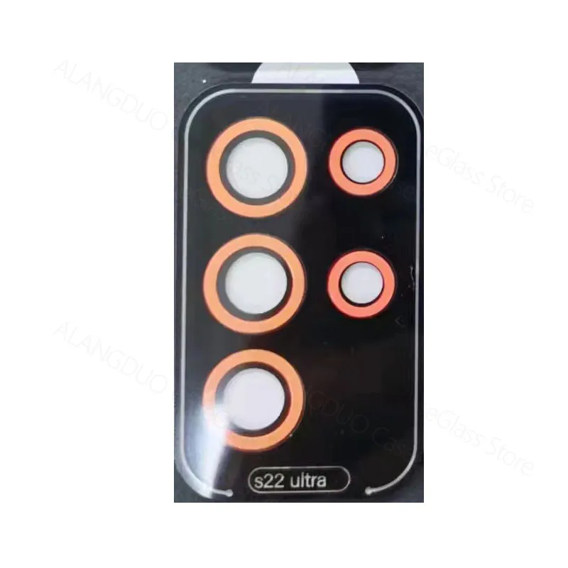 Per Samsung Galaxy S22 Ultra Luminoso Camera Lens Protector Lega di Alluminio Metallo Temperato Pellicola Obiettivo di Vetro s22ultra acces_voghion.com