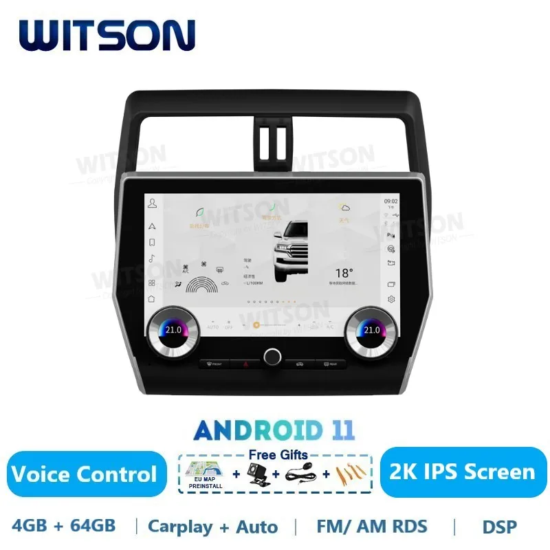 

WITSON Android 11 Авто Стерео для TOYOYA PRADO 2009 -2022 AI голос Carplay WiFi GPS 2K IPS экран Автомобильный мультимедиа