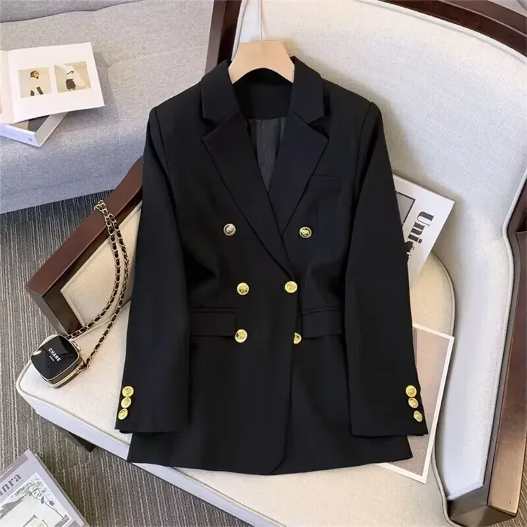 Description Picture 3 of itemWomen Coat 2025 Spring Autumn New Korean Fashion Slim Fit Temperament Blazer Coats Casual High-end Loose Women's Blazers