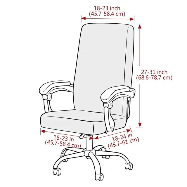 1pc Water Repellent Office Chair Cover Stretch Spandex Cloth Computer Seat Cover Slipcover Universal Gaming Chair Covers 2