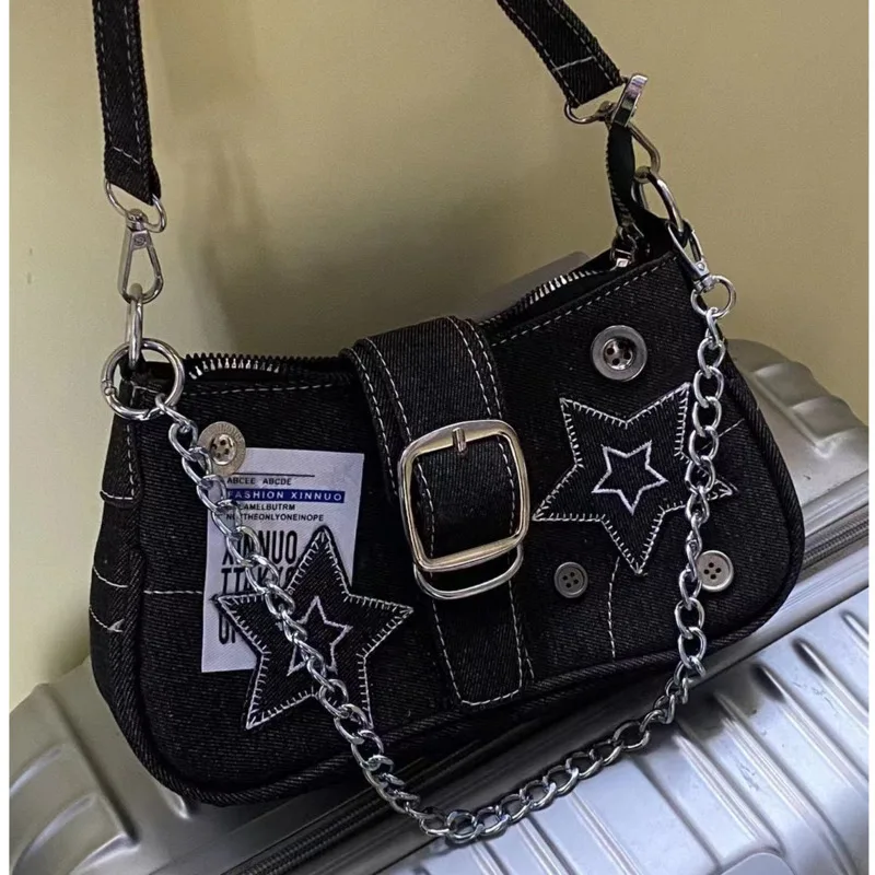Y2k Fashion Women's Handbags Stars Pattern Cool Girls