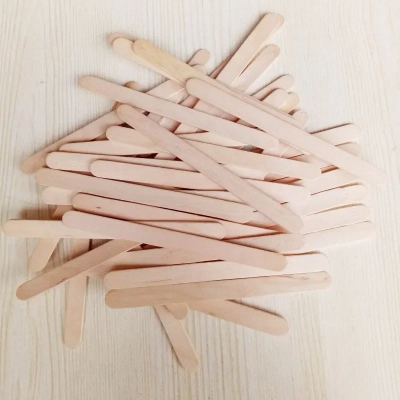 50/100PC Disposable Waxing Wooden Tongue Depressor Body Hair Removal Stick Tongue Depressor Wooden Spatulas Body Wax Waxing 6