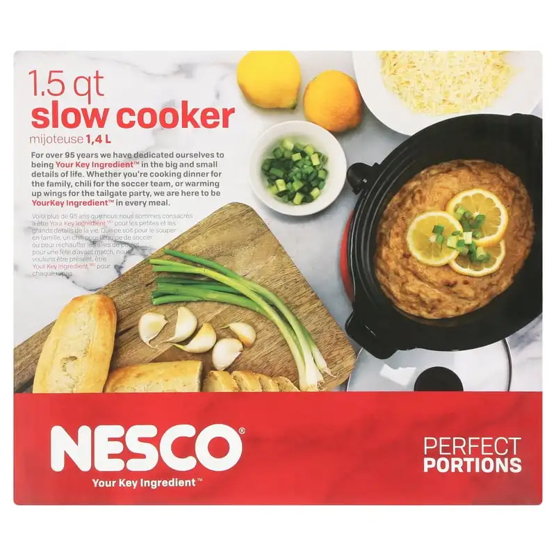 Nesco 1.5-Quart Purple Oval Slow Cooker at