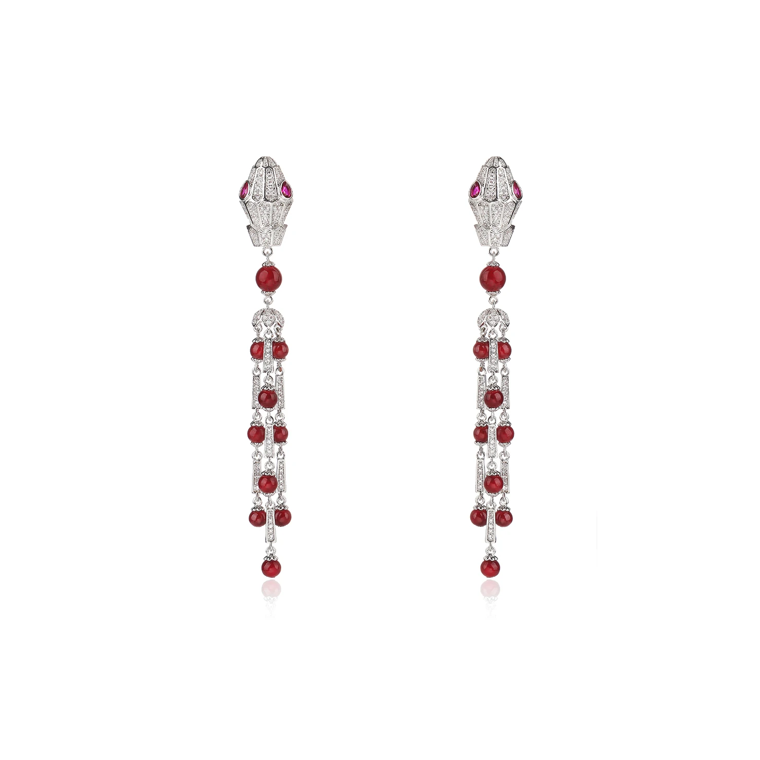 Cute Cubic Zircon Snake Dangle Earrings for Wedding, Women's Earring Girl Gatherings Jewelry Accessories CE11855