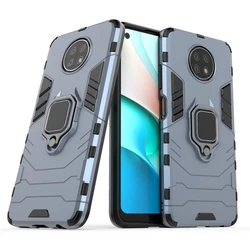 Armor Magnetic Suction Stand Full Cover Case for Note11 Pro 4G Global (NavyBlue)