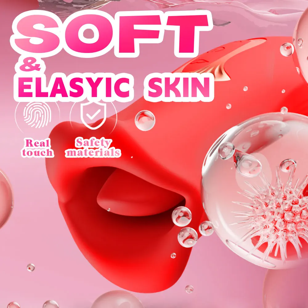 Adult Sex Toys Vibrator with Tongue Licking Couple Sex Toy G Spot Clitoral Vibrator for Women Toys for Woman Couple Tools