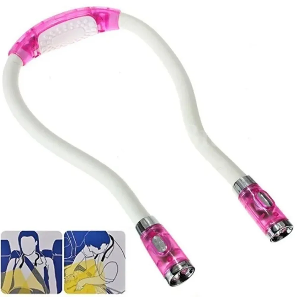Adjustable LED Study Reading Huggy light Neck Book Night Lamp Torch
