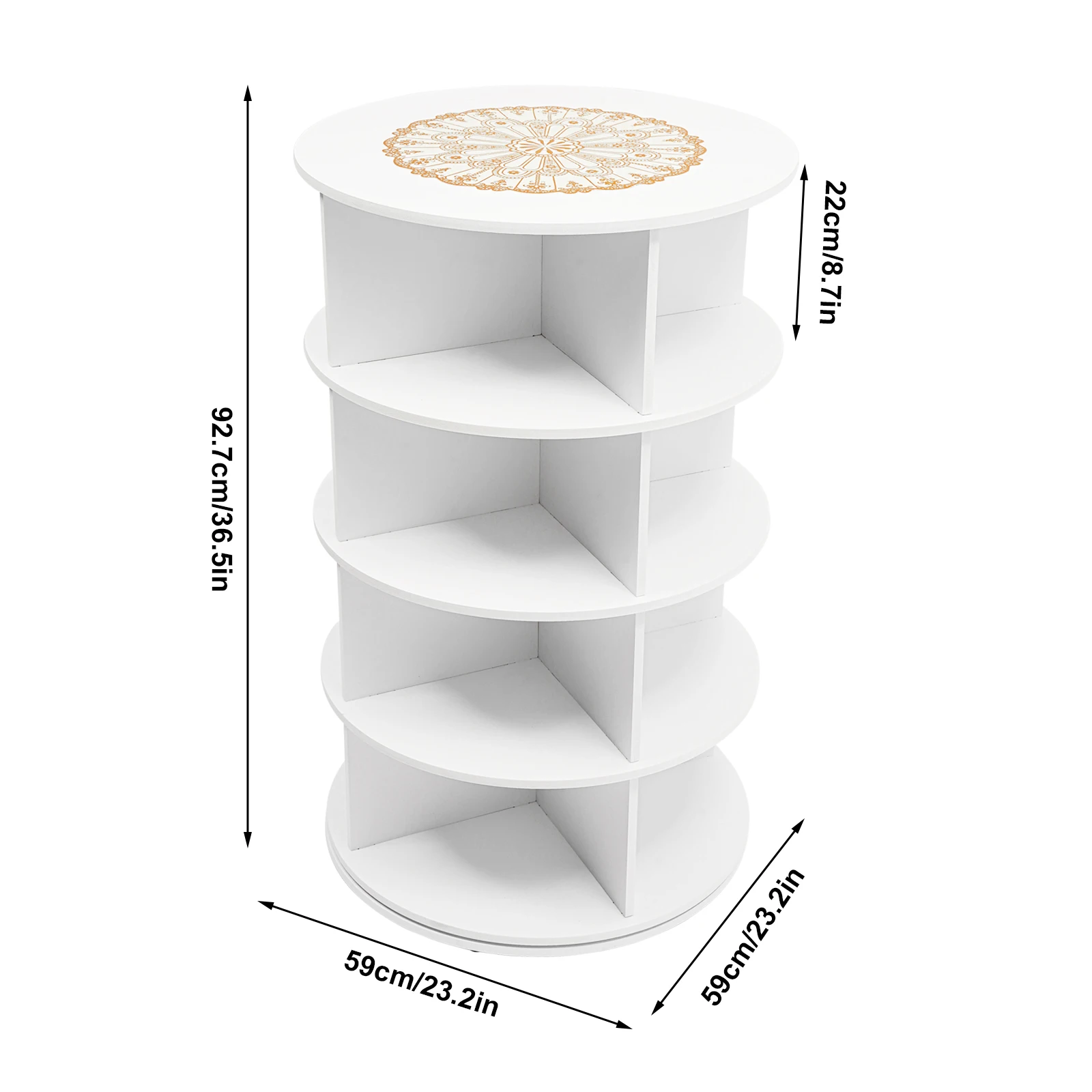 Zapatero giratorio de 4 niveles, almacenamiento giratorio de 360 grados, Zapatero independiente, 16 pares de zapatos acomodados para zapatos, bolsos y sombreros