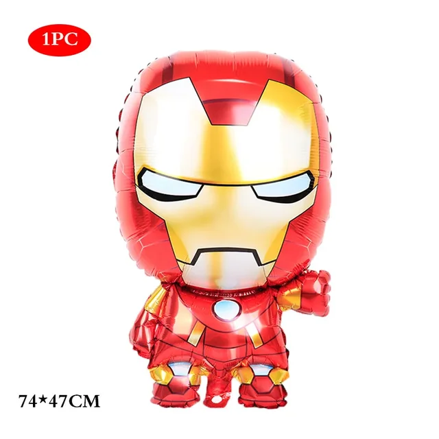 Disney-Globo de dibujos animados de Los Vengadores para niños, suministros para fiestas de cumpleaños, Spiderman, Iron Man - Imagen 6