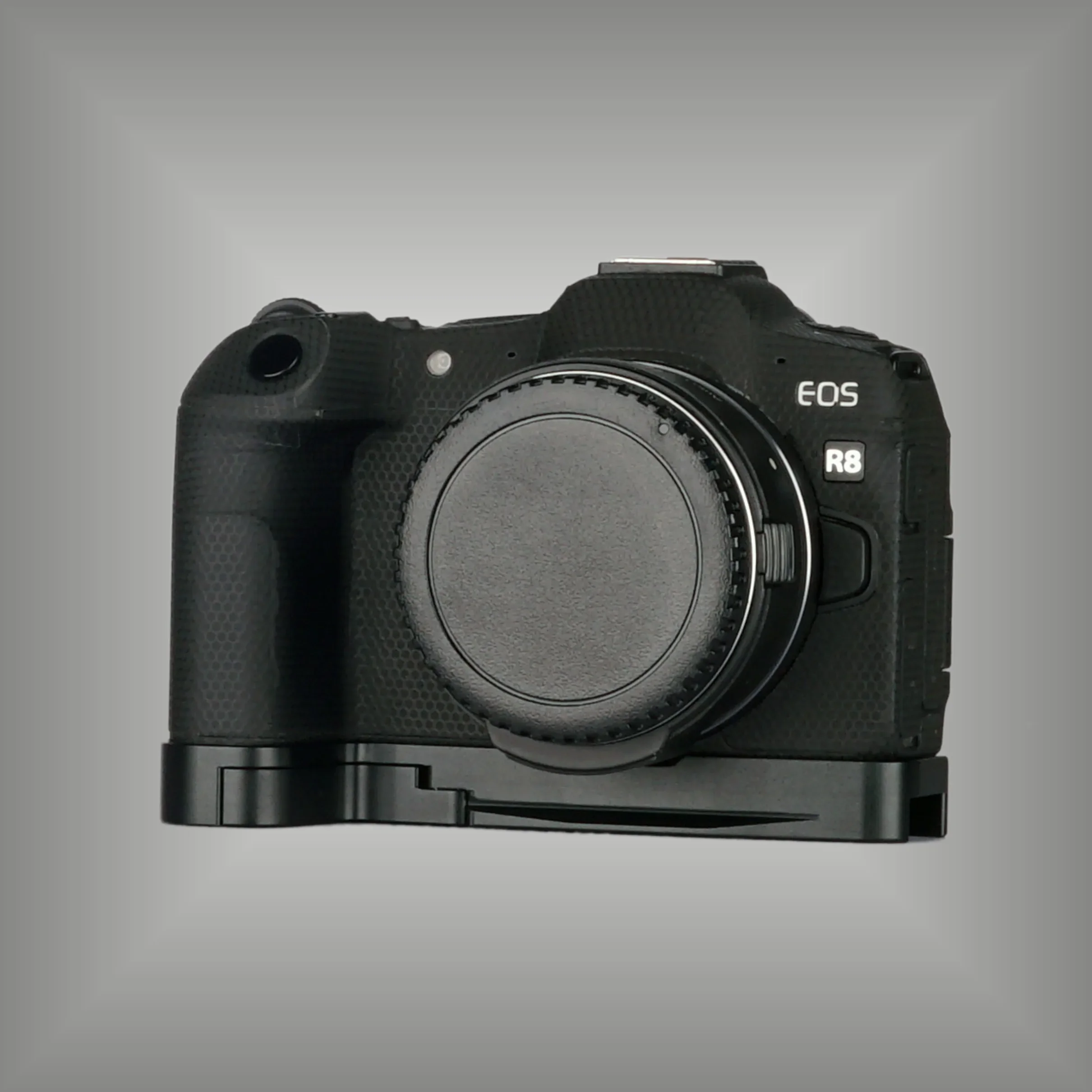 R8 Handgrip Expansion Grip with Quick Release Plate for Arca Release clip compatible with Canon R8 Cameras