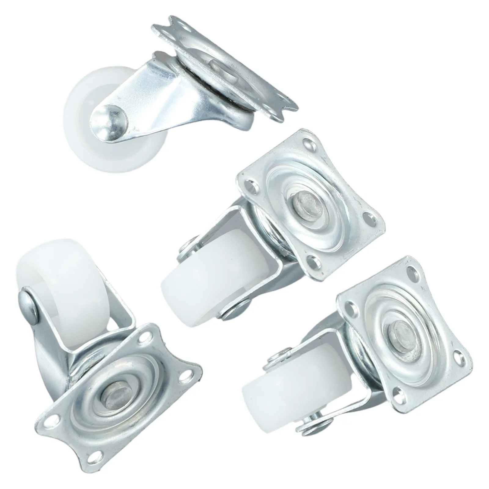 

Parts Swivel Casters 250G 4/12pcs Bearing Wheels Mount Ball Stroller Wheel White/silver With Rubber Warehouses