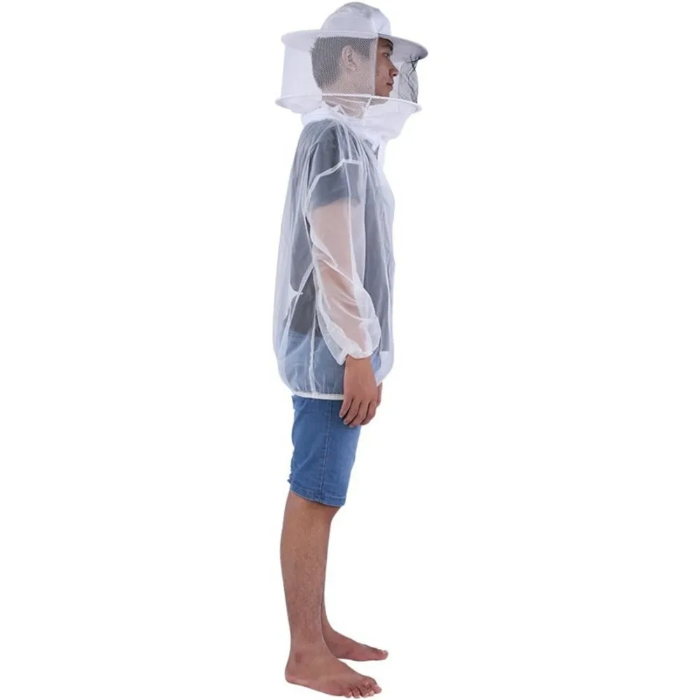 Professional Beekeeper Jacket Transparent Ultra-thin Lightweight Breathable Beekeeping Protective Suit Equipment
