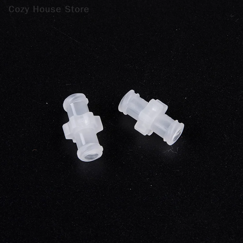 New 10Pcs Plastic Female To Female Coupler Luer Syringe Connector Transparent For Pneumatic Parts