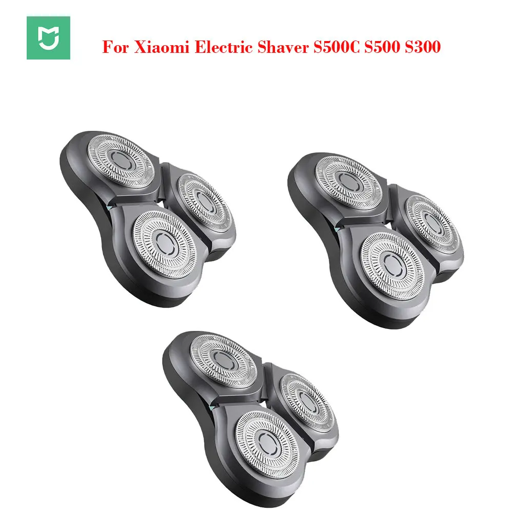 Original Shaver Blade electric shaver razor blade shaver blade head For xiaomi mijia Electric Shaver S500C S500 S300 shavers Razor Waterproof Dual-layer Blade Steel