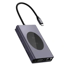 

USB Type-C Hub Multi-Port USB Hub RJ45 Video Output Reader Data Hub