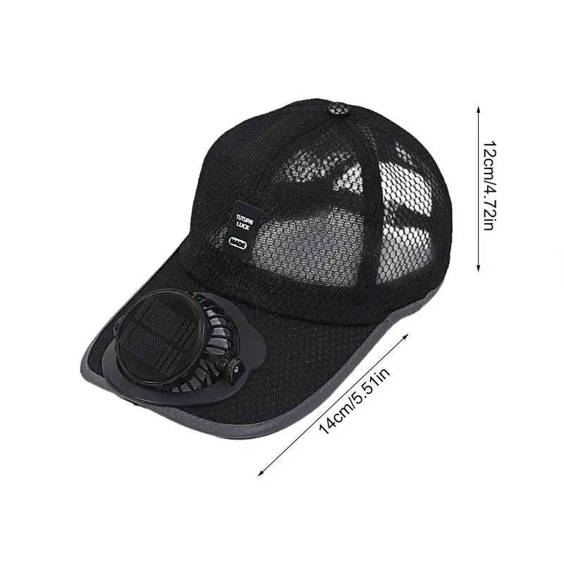 Summer Fan Sunhat Women Men Fan Baseball Hat Solar Charging Sun Protection