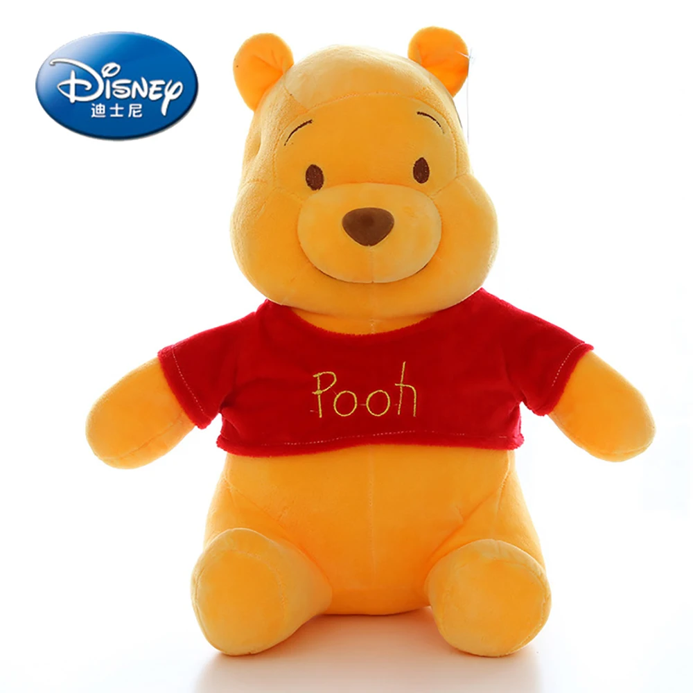 25-45CM Disney Genuine Winnie The Pooh Stuffed Plush Dolls For Boys Girls Cute Soft Cartoon Bear Plush Toy Kids Birthday Gifts