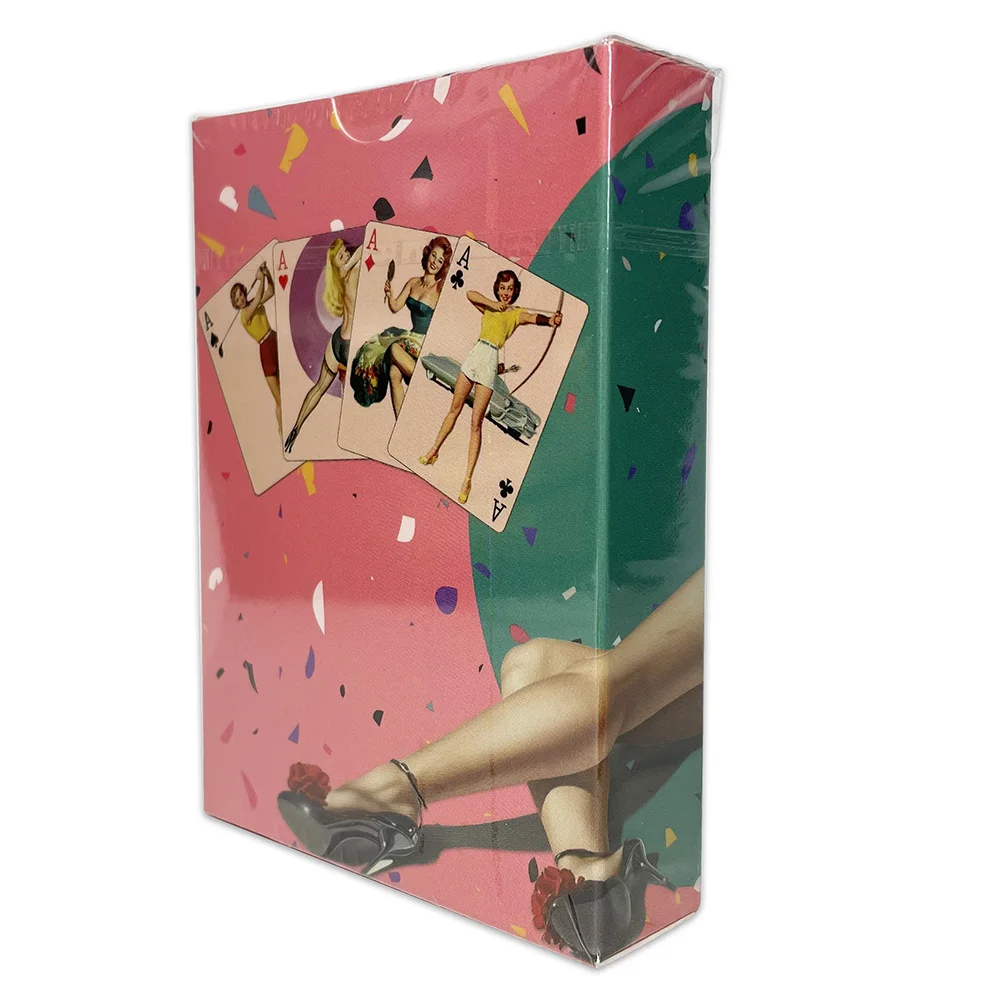 Description Picture 3 of itemBeautiful Cute Girls Collection Playing Cards Poker Deck 54 Cards All Different Vintage Retro Classic Pin Up Girls Card Games