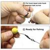 Carp Fishing Accessories Fishing Hook Bait Screw Stopper Rubber Bead For Ronnie Spinner Rig Boilies Stopping Fish Tackle 6