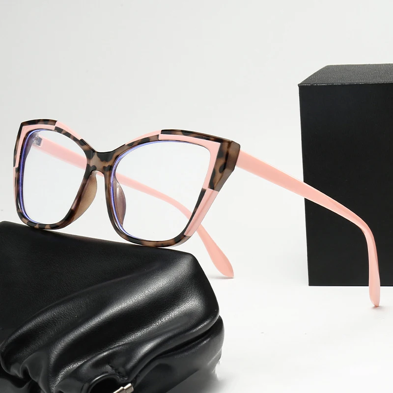 Eyeglasses Frames Cat Eye Design Women Eyewear Blue Light Blocking Anti Radiation Blue Ray Filter